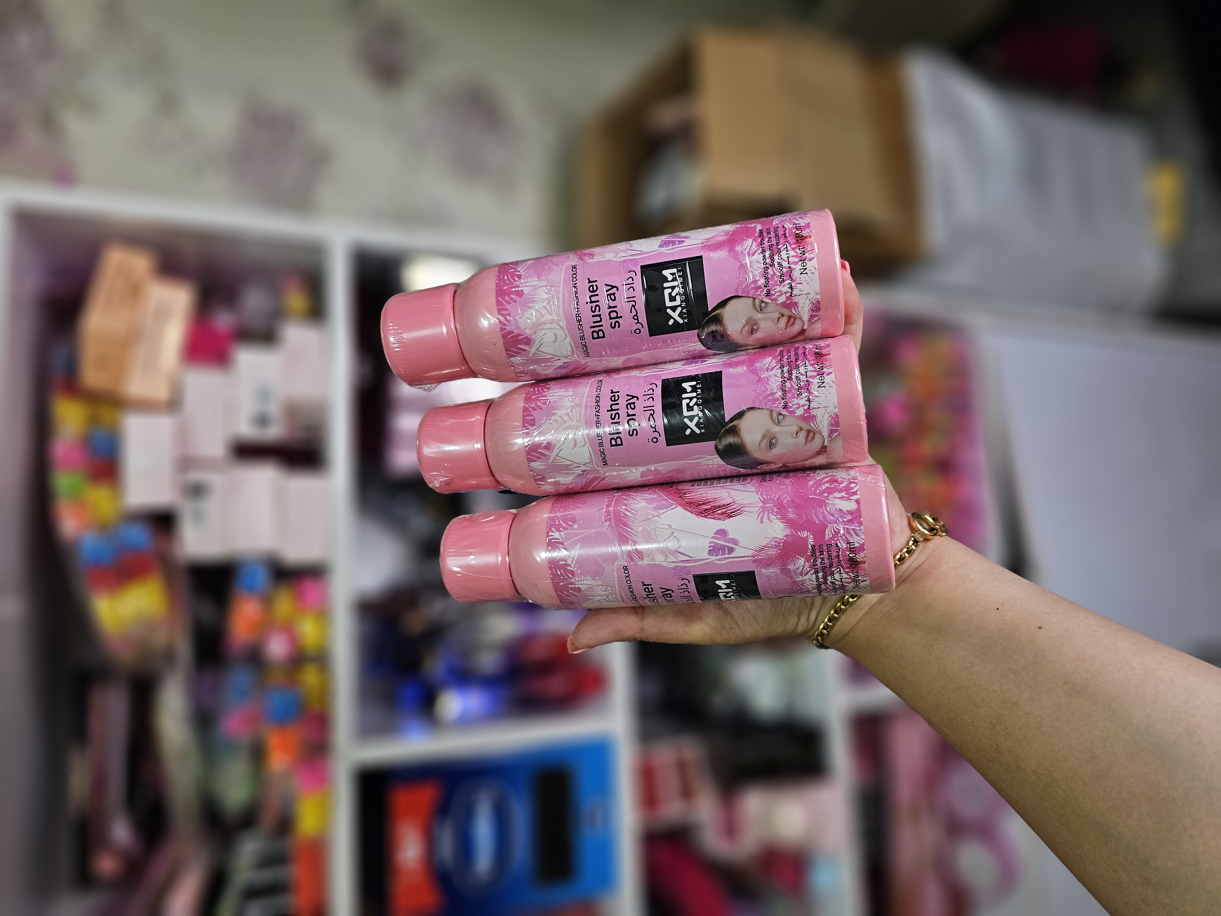 اسپری رژگونه صورتی ایکس کیو ام🎀